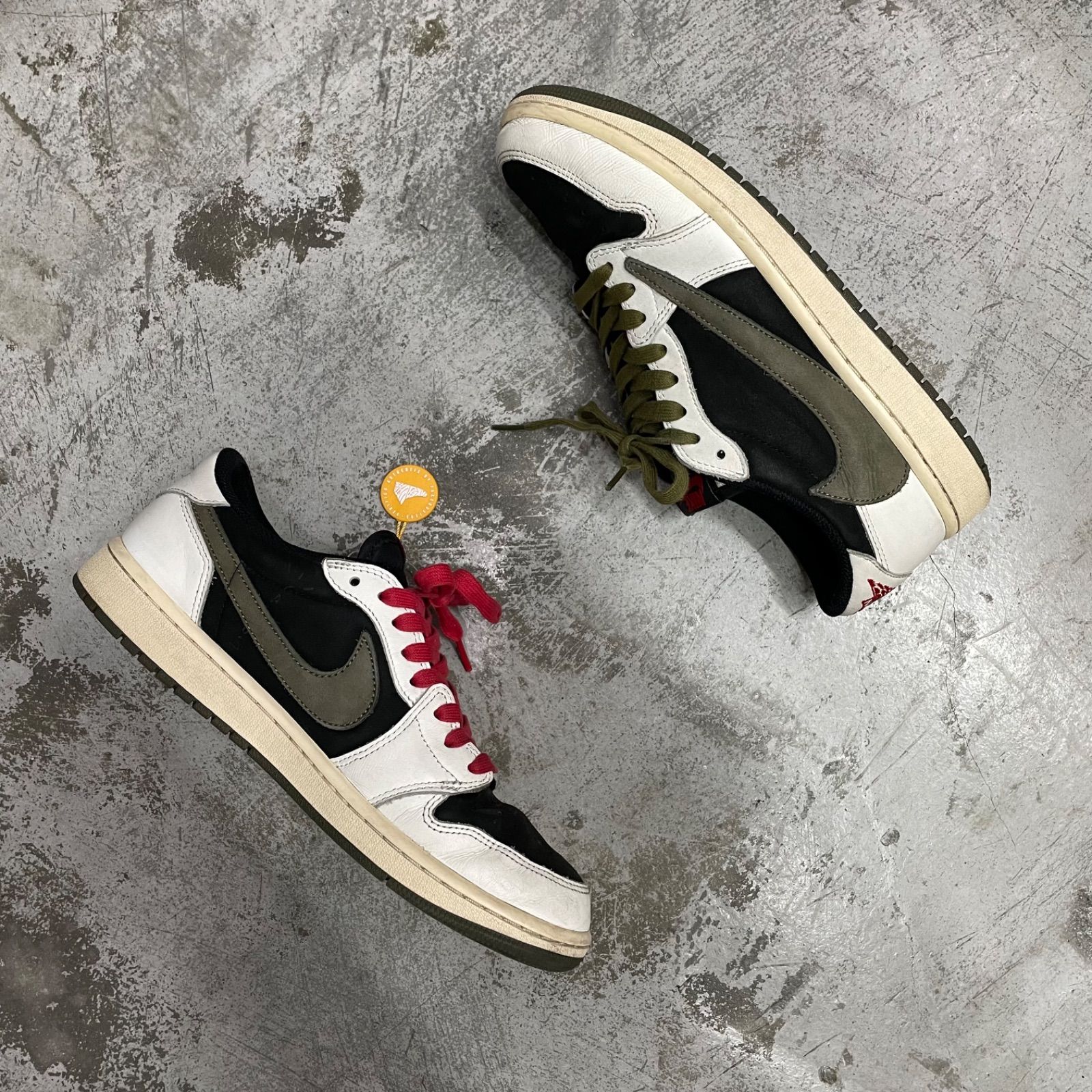 Travis Scott NIKE Women\u0027s Air Jordan 1 Low OG Medium Olive 