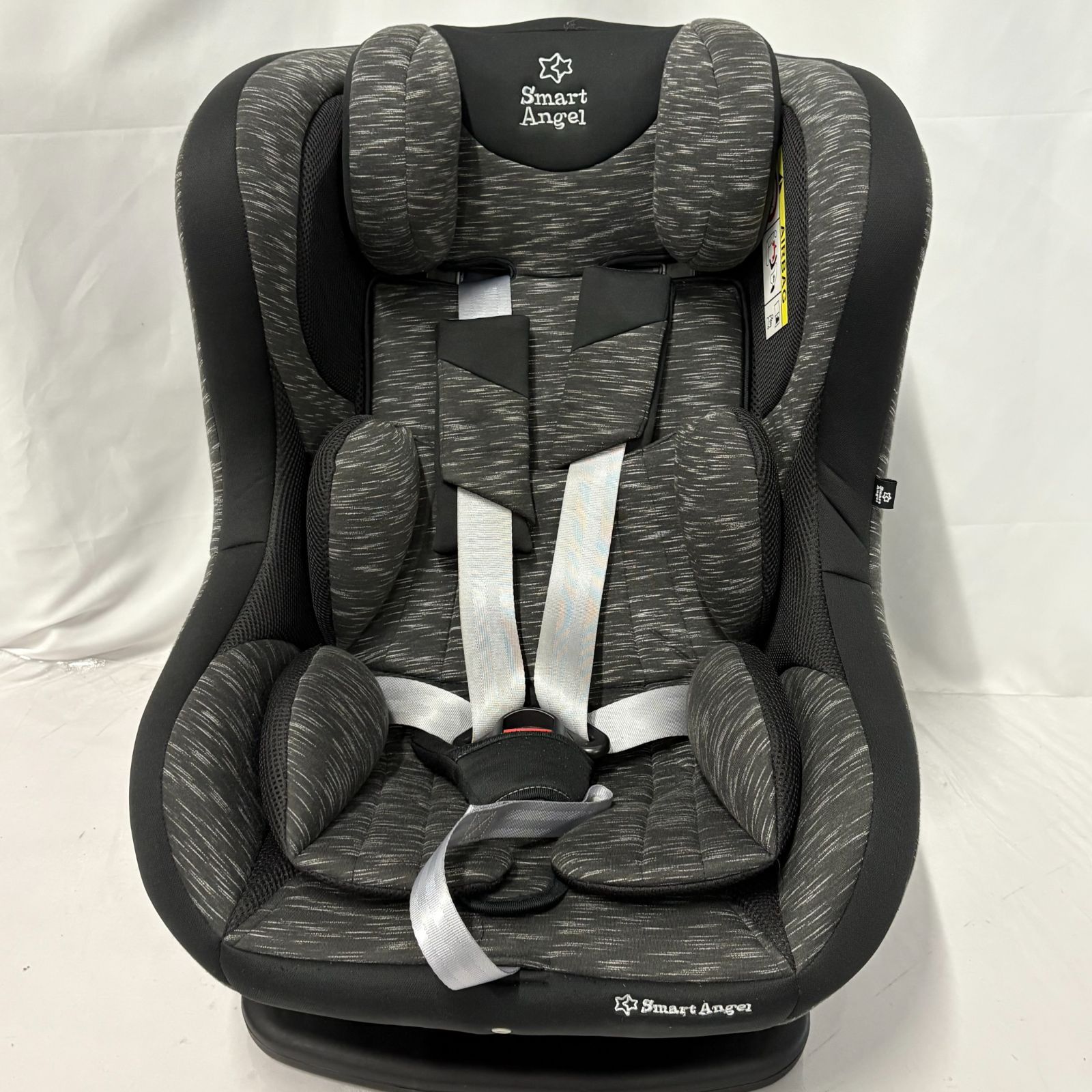 Smart Angel 車用チャイルドシート ブラック ISOFIX 回転式 Smart