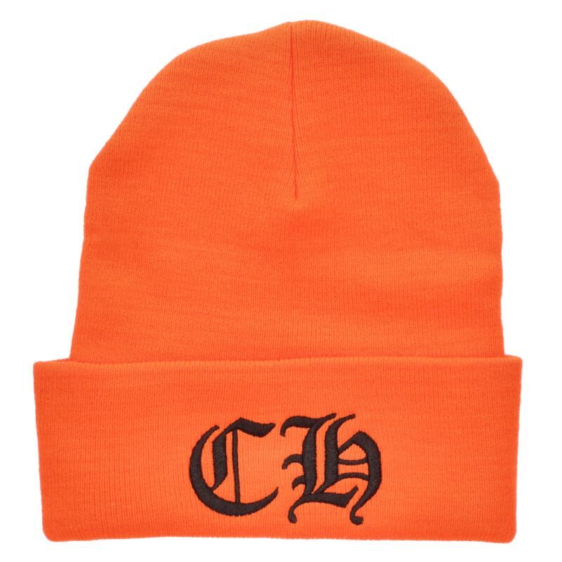 クロムハーツ WOOL WATCH CAP ウールワッチキャップ ロゴ刺繍ビーニー メンズ