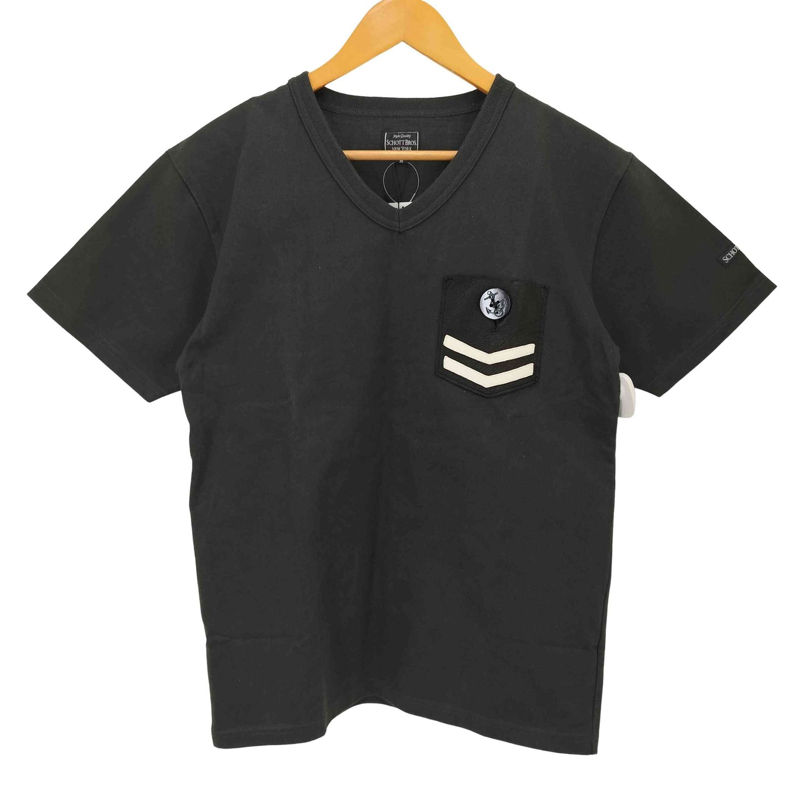 ショット Schott レザーポケットS/S TEE メンズ  M