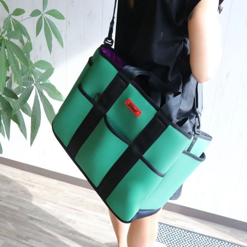 JiBas ジバス ジムバッグ グリーン 6644 6443 かばん 鞄 撥水加工 カバン 手提げバッグ 手提げ 軽い 軽量 スポーツバッグ ジムバッグ ショッピング エコバッグ 運動