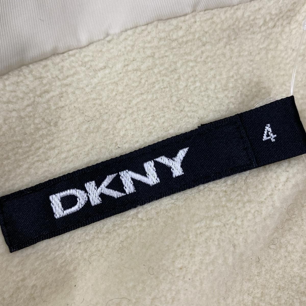 DKNY(ダナキャラン) ダウンジャケット サイズ4 XL レディース - ベージュ 長袖/冬 - メルカリ