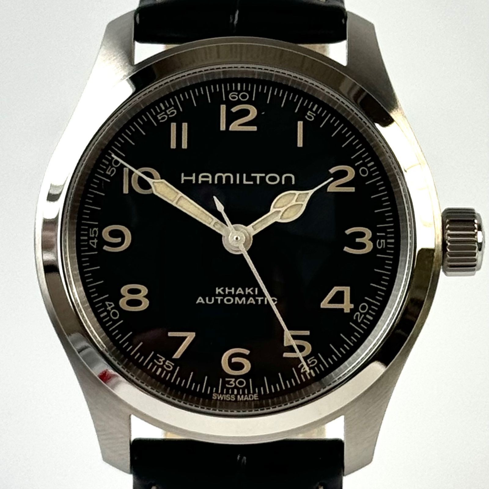 HAMILTON カーキフィールドH706050 自動巻 動作品 裏箱.美品 HAMILTON カーキフィールドH706050 自動巻 動作品 裏箱.美品 【公式通販】
