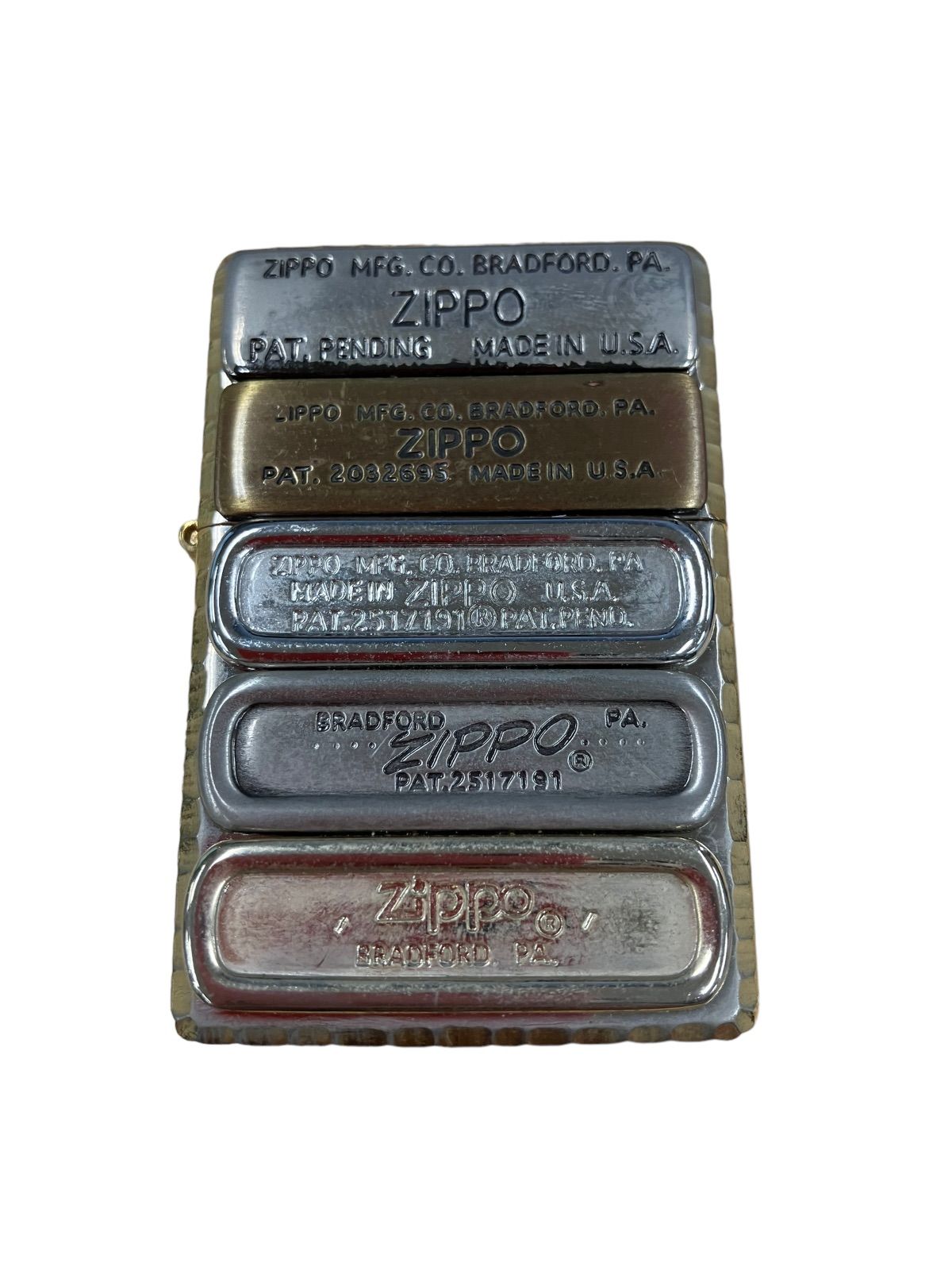 170590 Zippo ジッポー 2010年モデル 歴代ボトムプレート2010 両面デザイン ゴールド アラベスク模様
