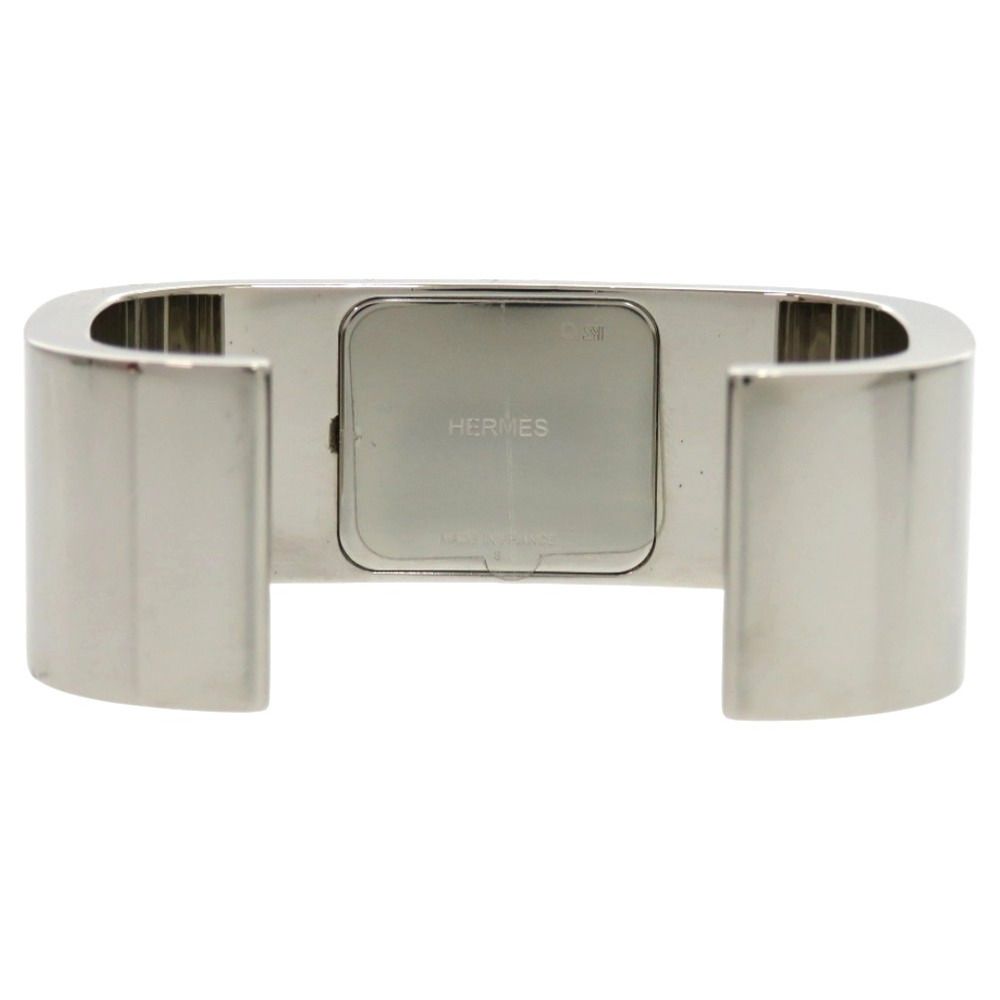エルメス メドール メタル ブラック シルバー金具 黒 バングル 1630 HERMES