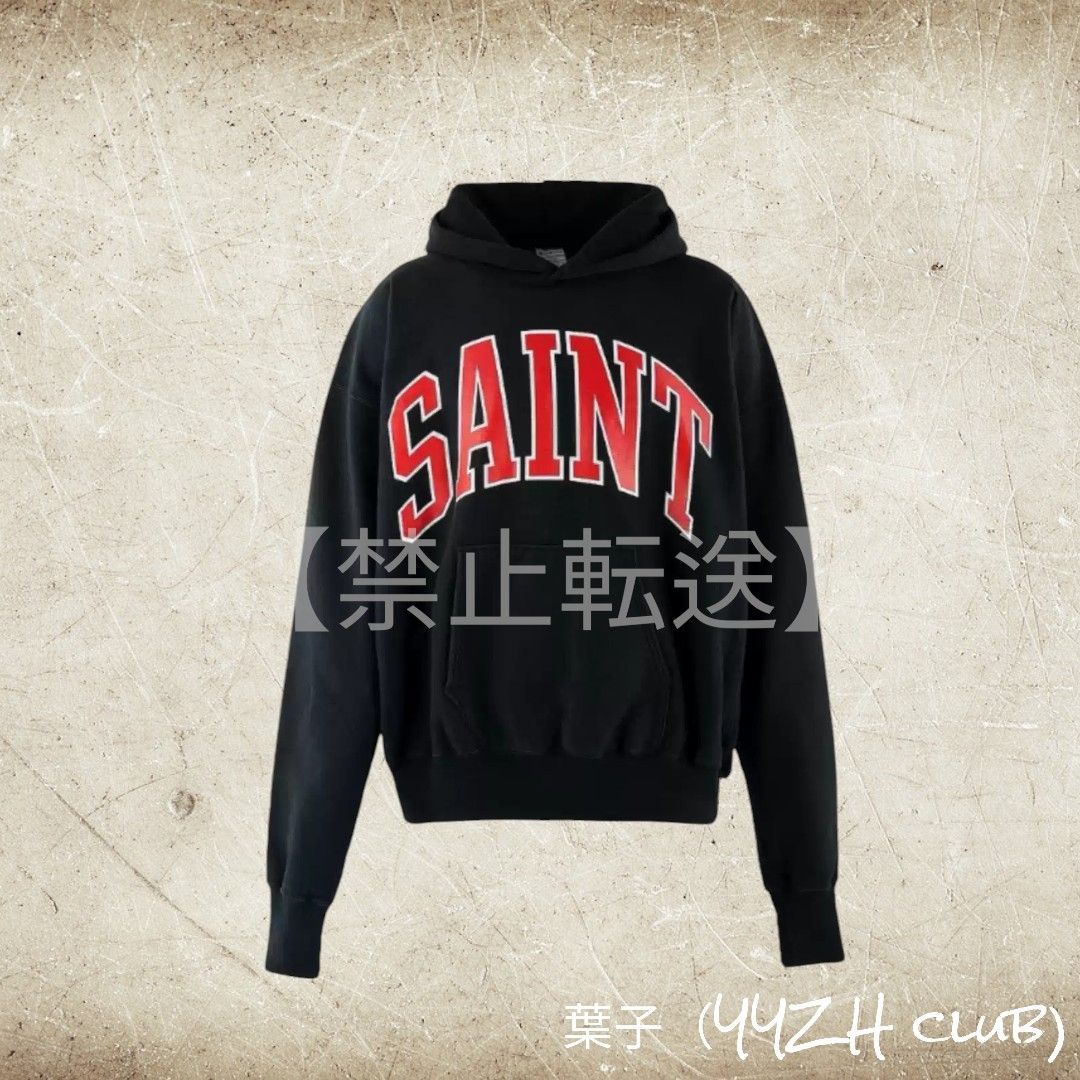 SAINT Mxxxxxx セントマイケル アーチロゴプリント　パーカー・フーディー　ユニセックス