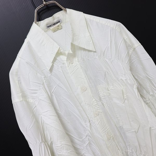 美品 ISSEY MIYAKE イッセイミヤケ デザイン シャツ ブラウス イッセイミヤケISSEY MIYAKE ミヤケデザインスタジオ MIYAKE