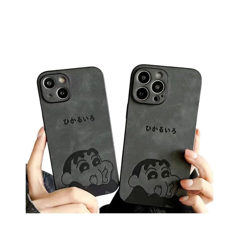 新品　クレヨンしんちゃん iPhone 11 用 ケース 革の質感 柔軟 衝撃吸収 保護カバー 超薄型 指紋防止 Qi ワイヤレス充電対応 スマホケース(for iPhone11)