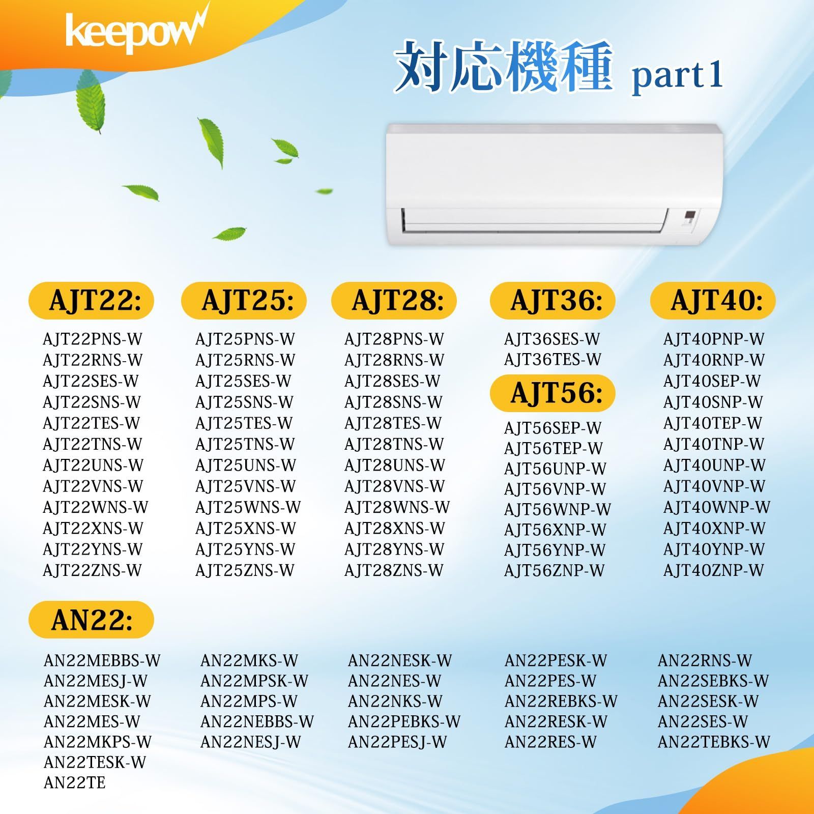 在庫セール】フィルター エアコン ダイキン DAIKIN (KAF021A42) 互換品 別売品 光触媒集塵・脱臭フィルター エアコン用交換フィルター（枠なし）  非純正 KAF021A42 KEEPOW - メルカリ