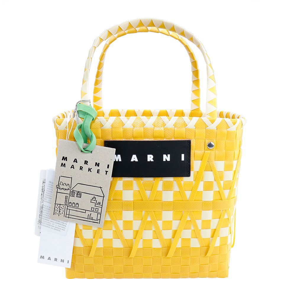マルニ バッグ Marni Market ステンシルバッグ マスタード