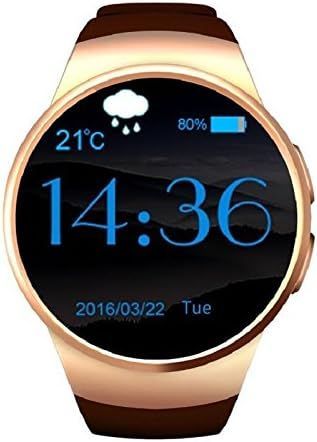 STK Bluetooth スマートウォッチ 解像度:240*240 メンズ/レディース スポーツ腕時計 ウェアラブル 防水/歩数計/心拍数計/bluetooth 大容量 多機能スマートウォッチ (ゴールド)