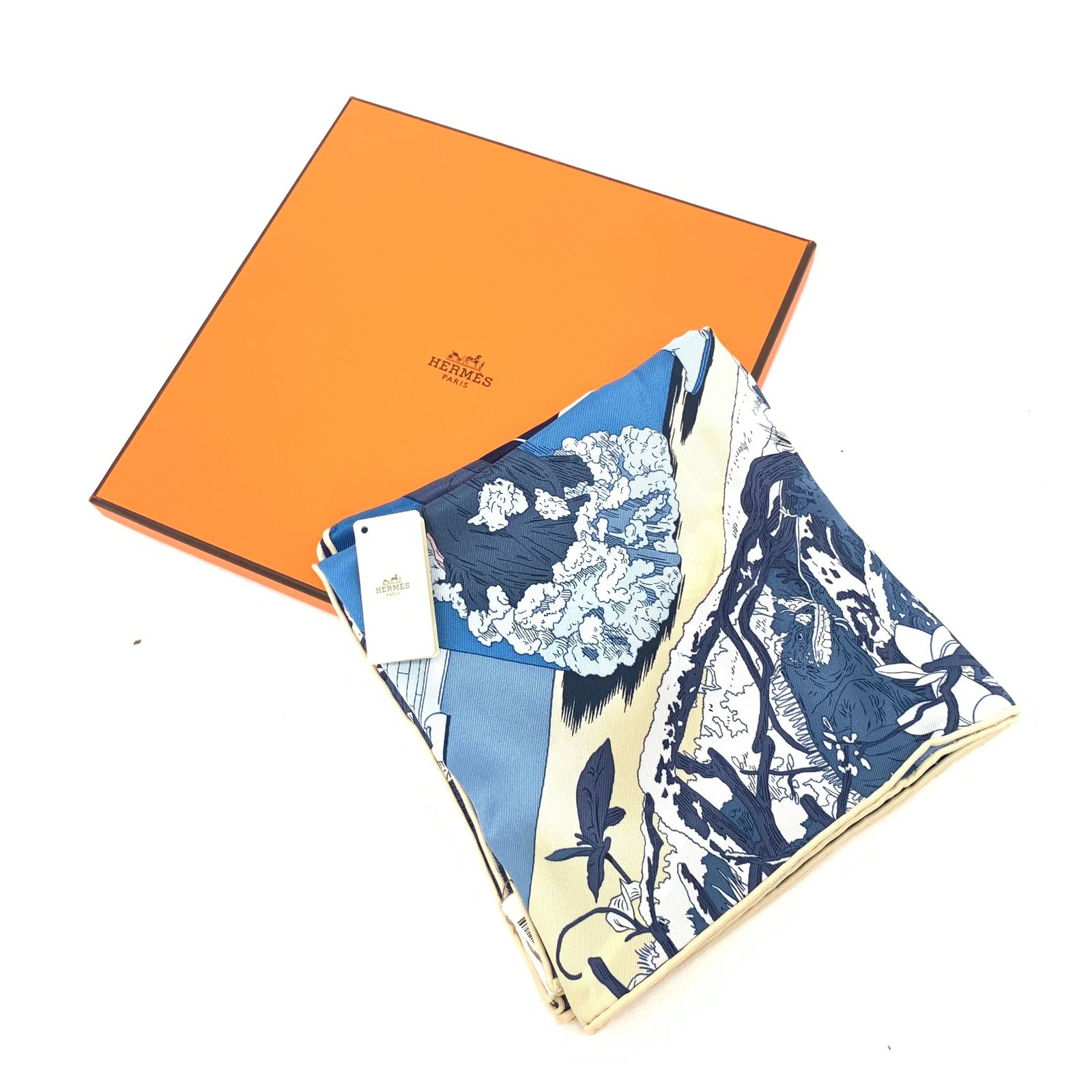 【新品未使用】エルメス　カレ70 エルメスでランデヴー カレジェアン 《エルメスでランデヴー》 | Hermès - エルメス