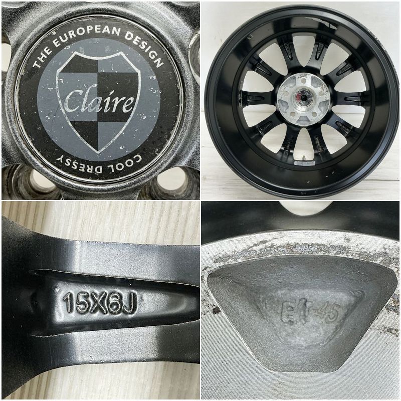 中古アルミ15X6.0　PCD100バルミナ　プリウス、シエンタなど　美品！ 中古アルミ15X6.0 PCD100バルミナ プリウス、シエンタなど 美品