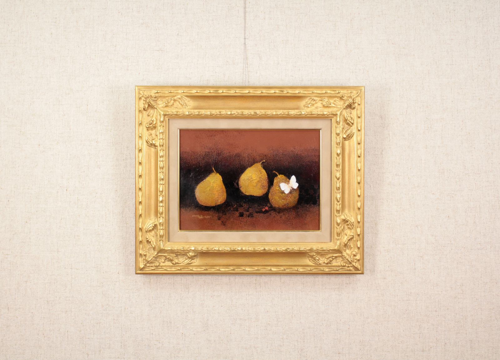 稲垣昌紀『白い蝶』油彩画【真作保証】 絵画 稲垣昌紀『白い蝶』油彩画【真作保証】 絵画 - メルカリ