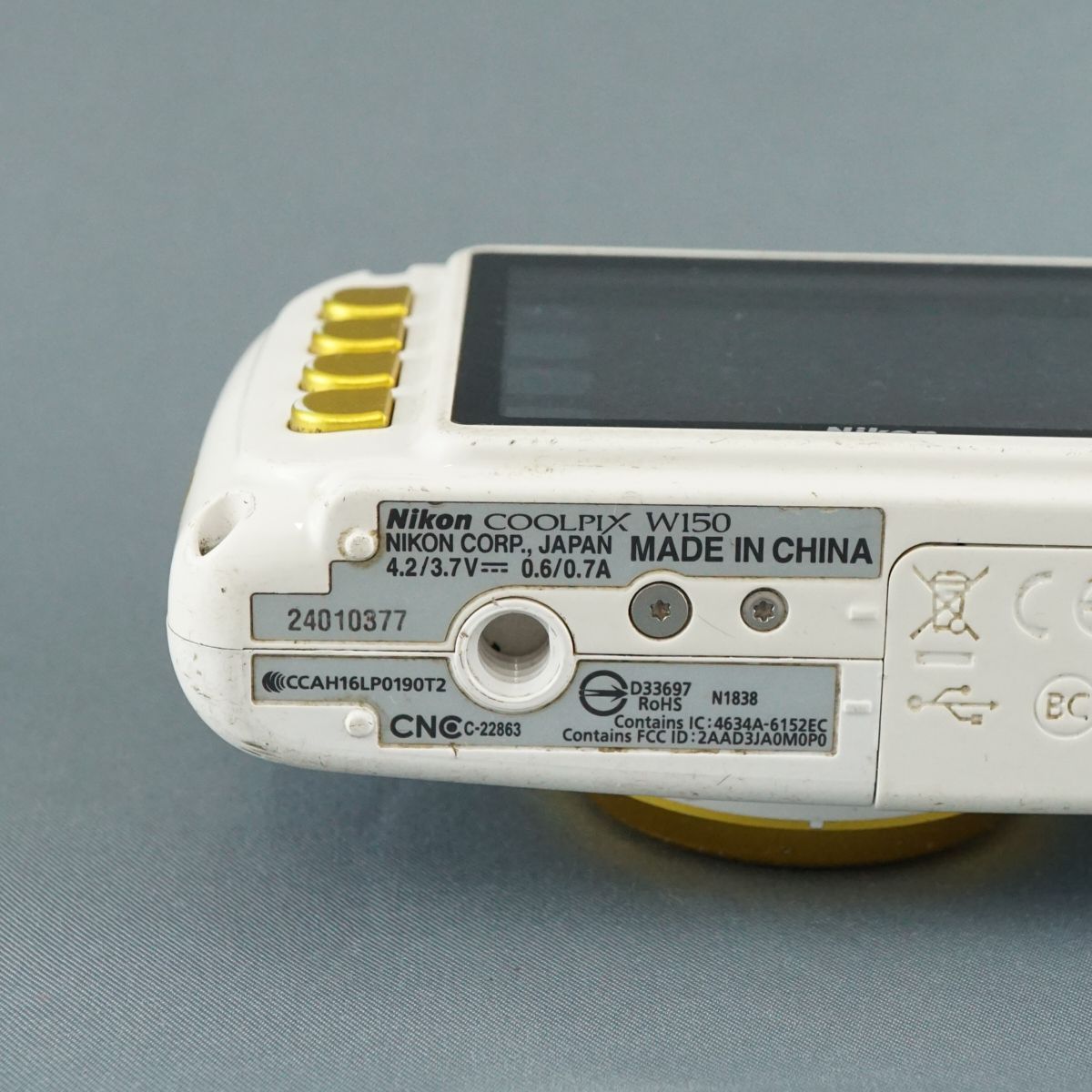 Nikon - Nikon COOLPIX W150 USED品 デジタルカメラ 本体+バッテリー 防水 耐衝撃 タフ Wi-Fi アウトドア 旅行 水中 リゾート柄 完動品 中古 CP7372 Nikon COOLPIX W150 USED品 デジタルカメラ 本体+バッテリー