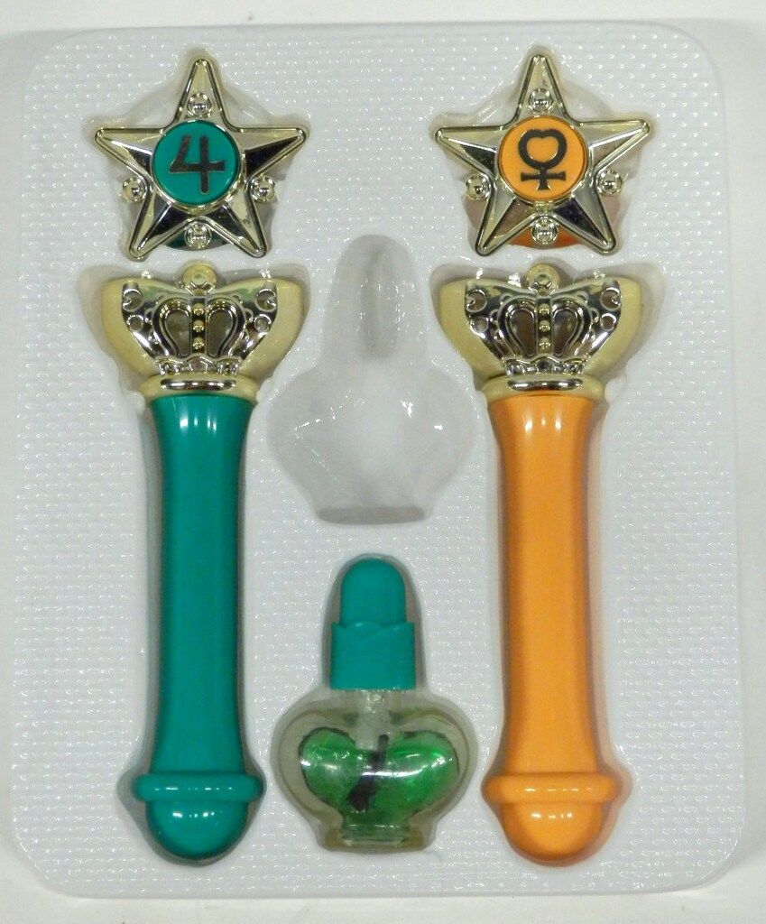 △セーラームーン 美少女戦士な変身スティック イエロー＆グリーン