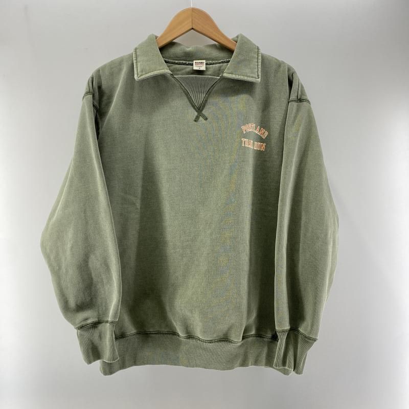 BARNS ピグメント スキッパースウェット M カーキ バーンズ 24
