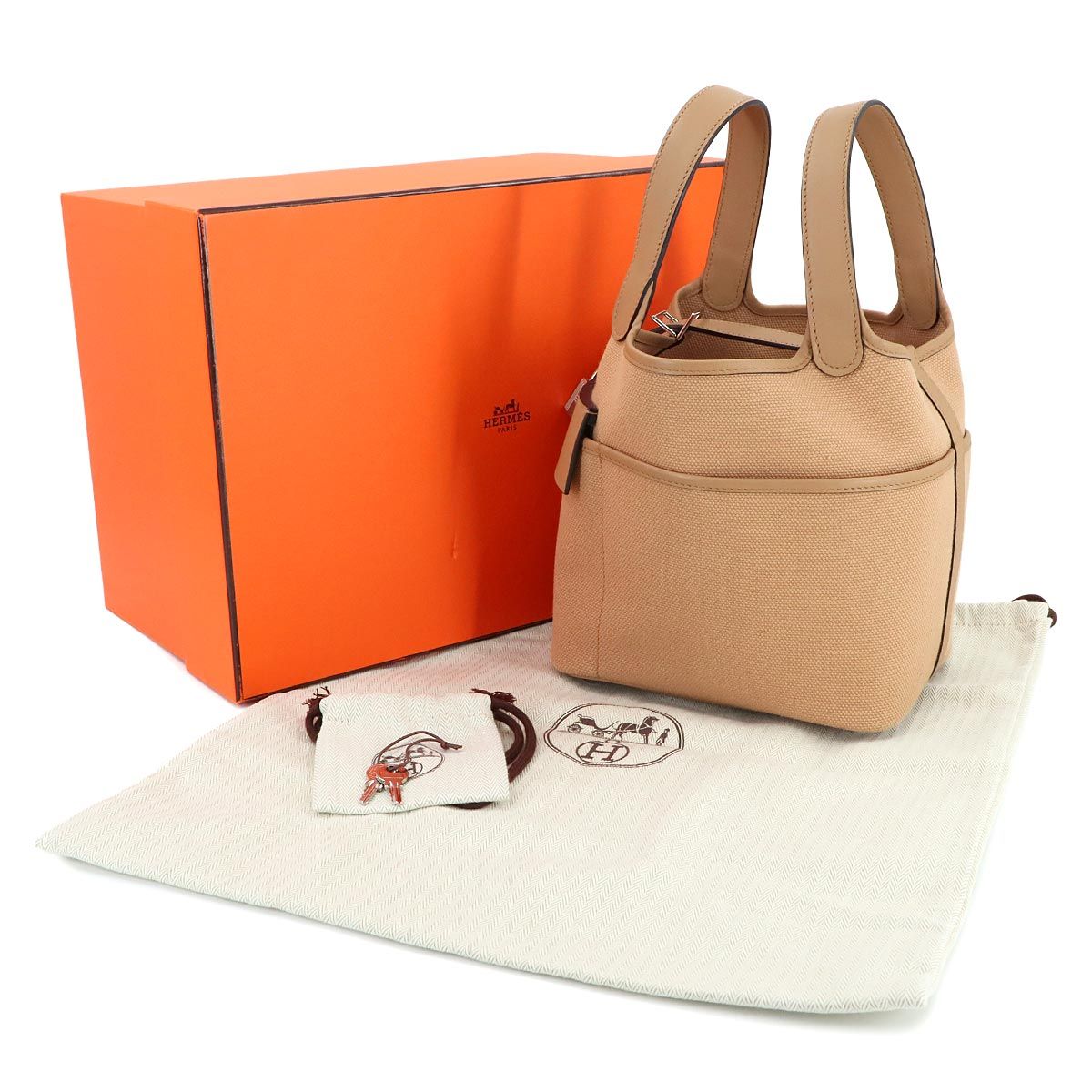 HERMES ピコタンロック18 PM ポケット ピコタン カーゴ オレンジ