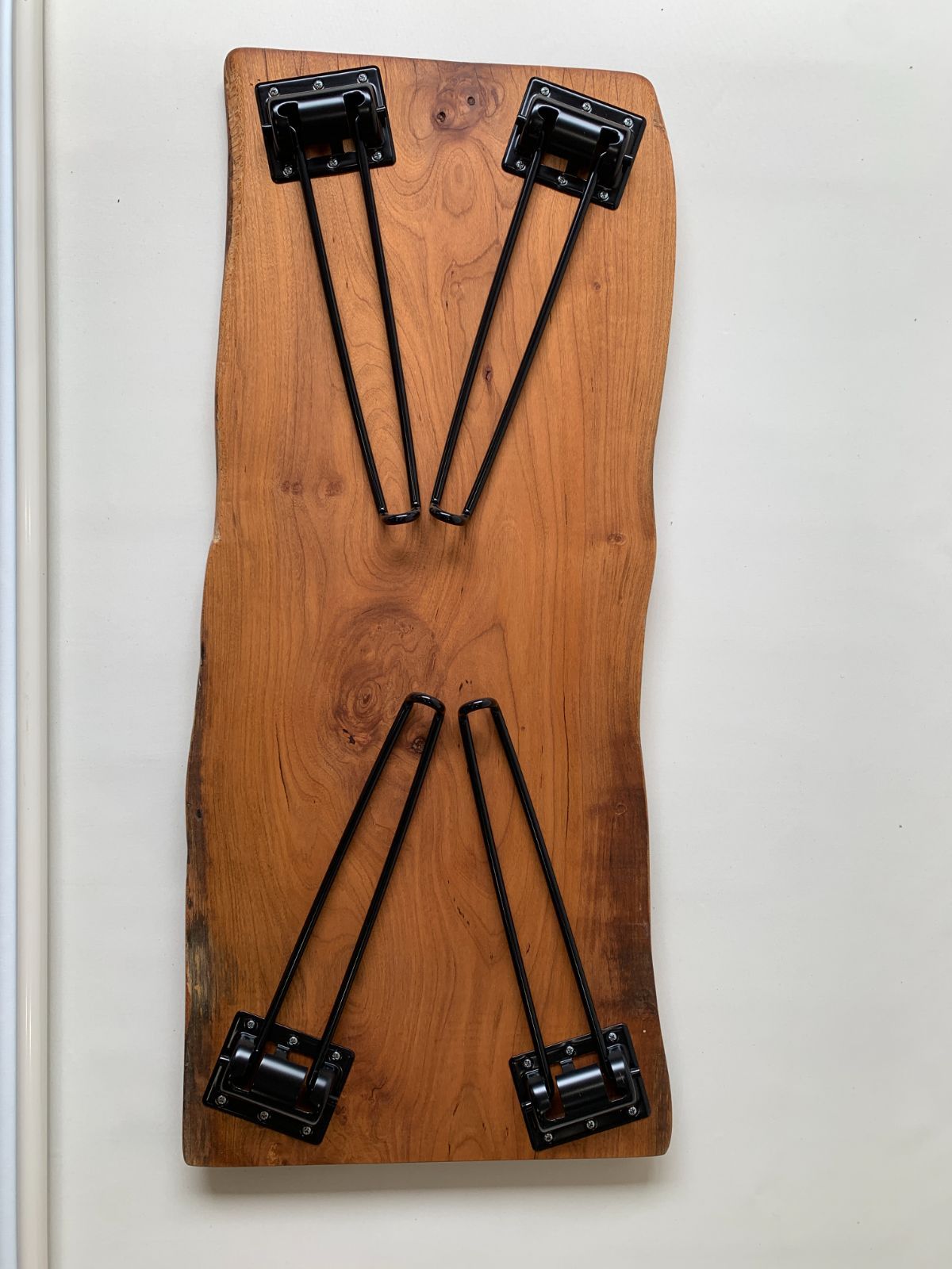 桜 サクラ 一枚板折り畳みテーブル 木製 ローテーブル ちゃぶ台