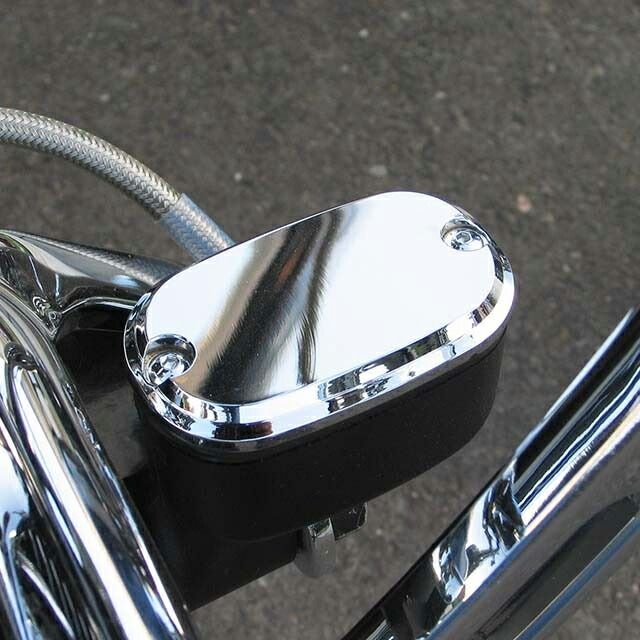 リアマスターシリンダーカバー SMOOTH クローム 2006〜17年ダイナ ソフテイル 2005〜07年ツーリング