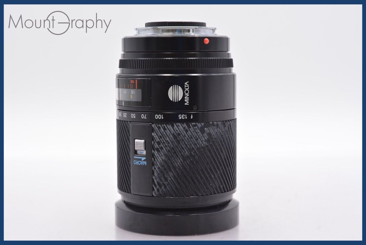 ミノルタ MINOLTA AF ZOOM 28-135mm F4-4.5 前後キャップ付 完動 同梱可 mj5193