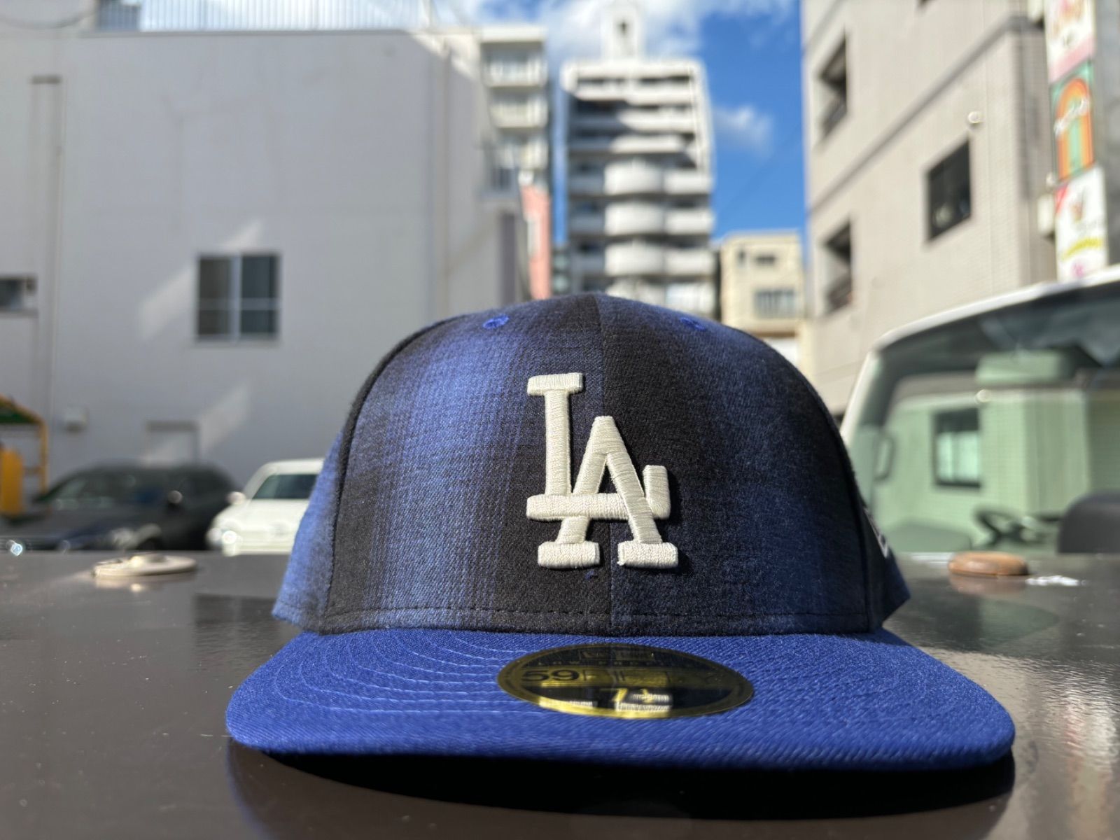 NEW ERA LP 59FIFTY MLB Ombre Check ロサンゼルス・ドジャース 7 1/2サイズ ¥6380 ＋ 送料¥550