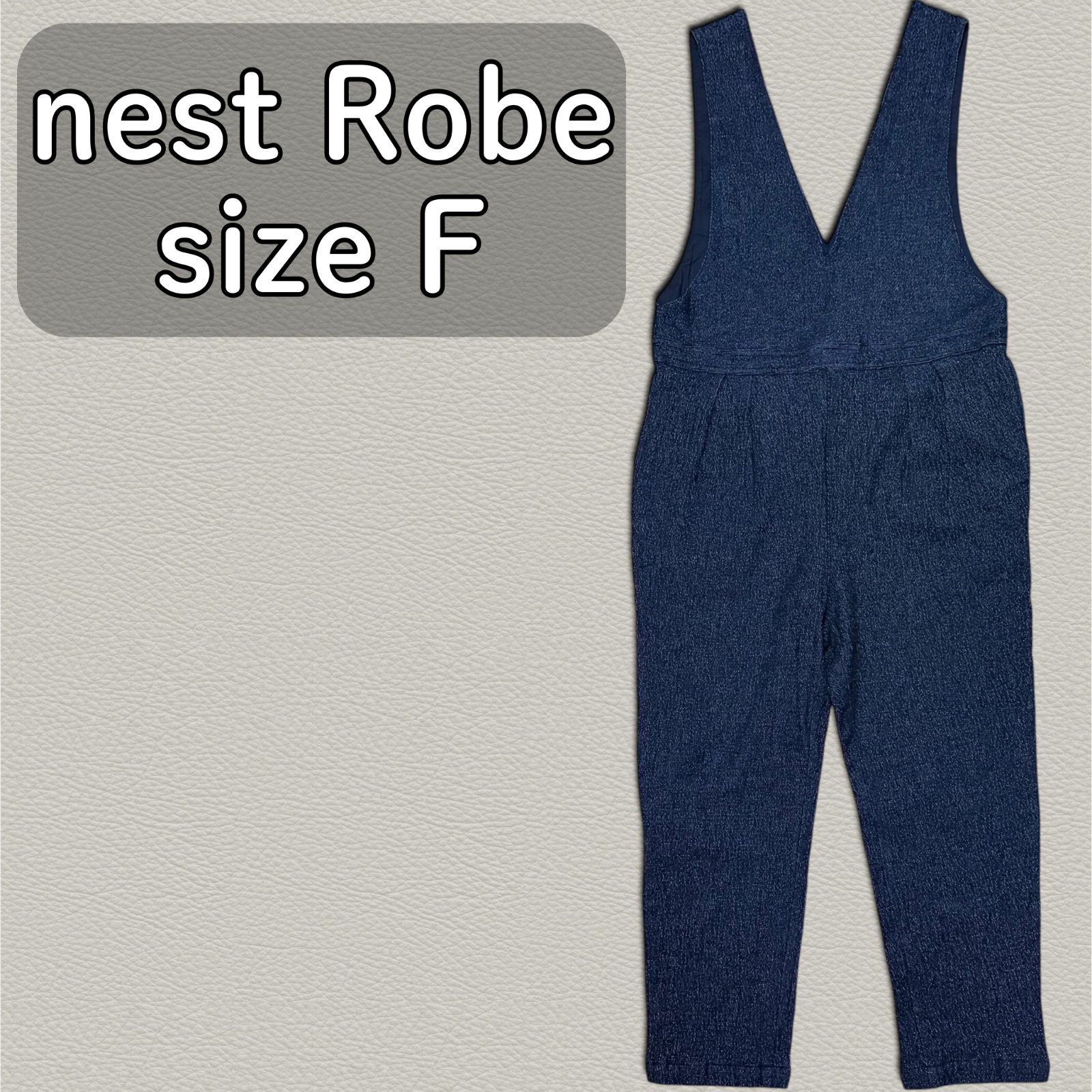 【美品】 ネストローブ　 オーバーオール サロペット リネン100% nest Robe - ネストローブ♡リネンプチフリルサロペットの通販