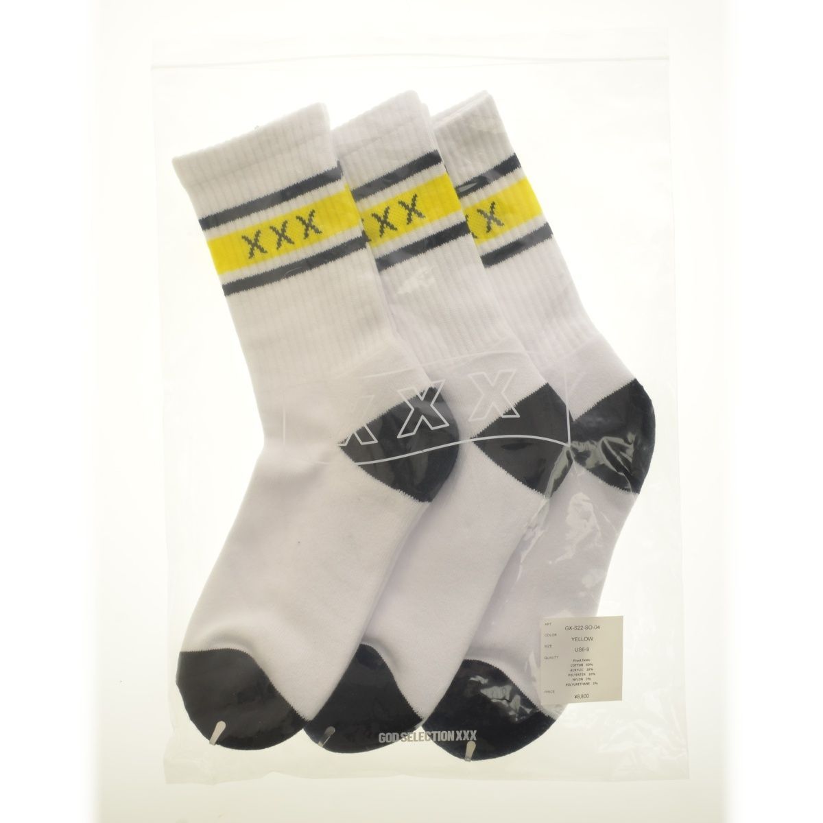 GODSELECTIONXXX】GX-S22-SO-04 Osaka Store Exclusive SOCKS (3PIECE