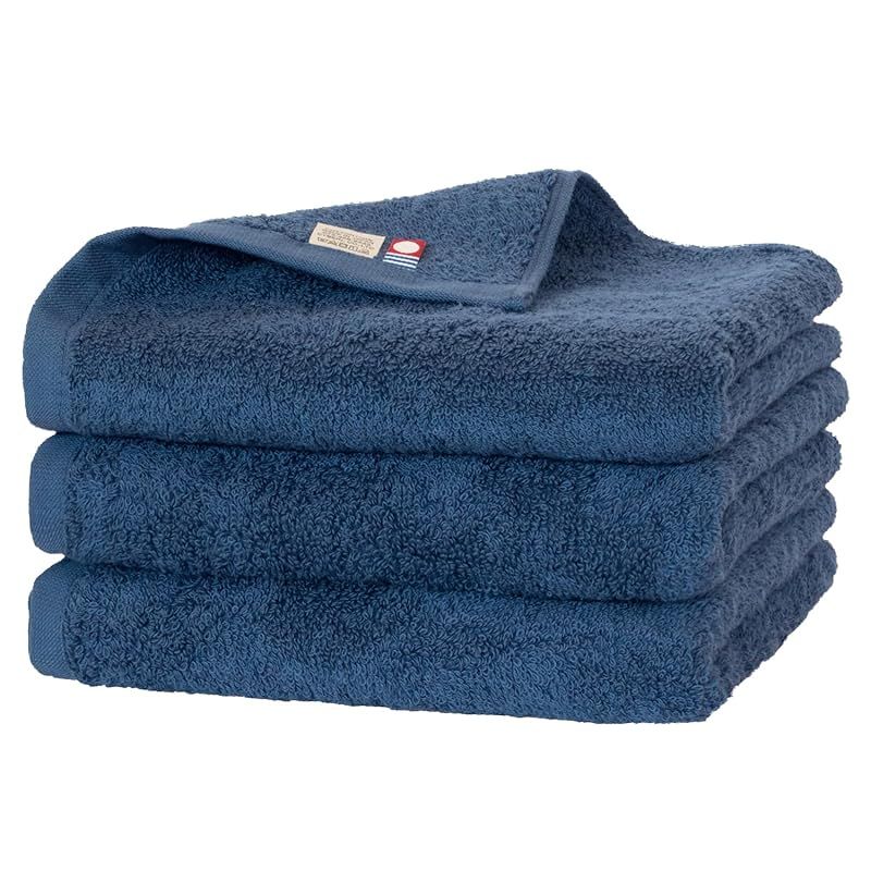 【新着商品】ブルーム 今治タオル 認定 フェイスタオル 3枚セット with やわらか 吸水 速乾 部屋干し 綿100％ 日本製 (ロイヤルブルー)