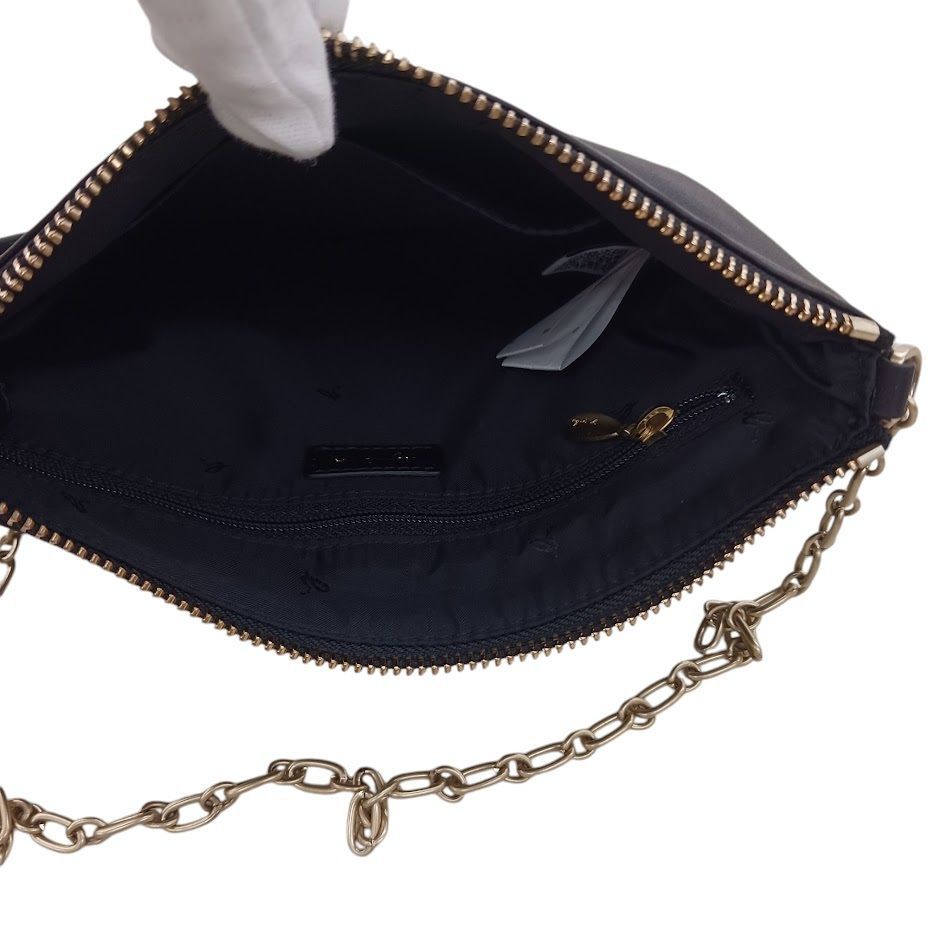 agnes b VOYAGE アニエスベー ゴールド チェーン レザー ショルダー