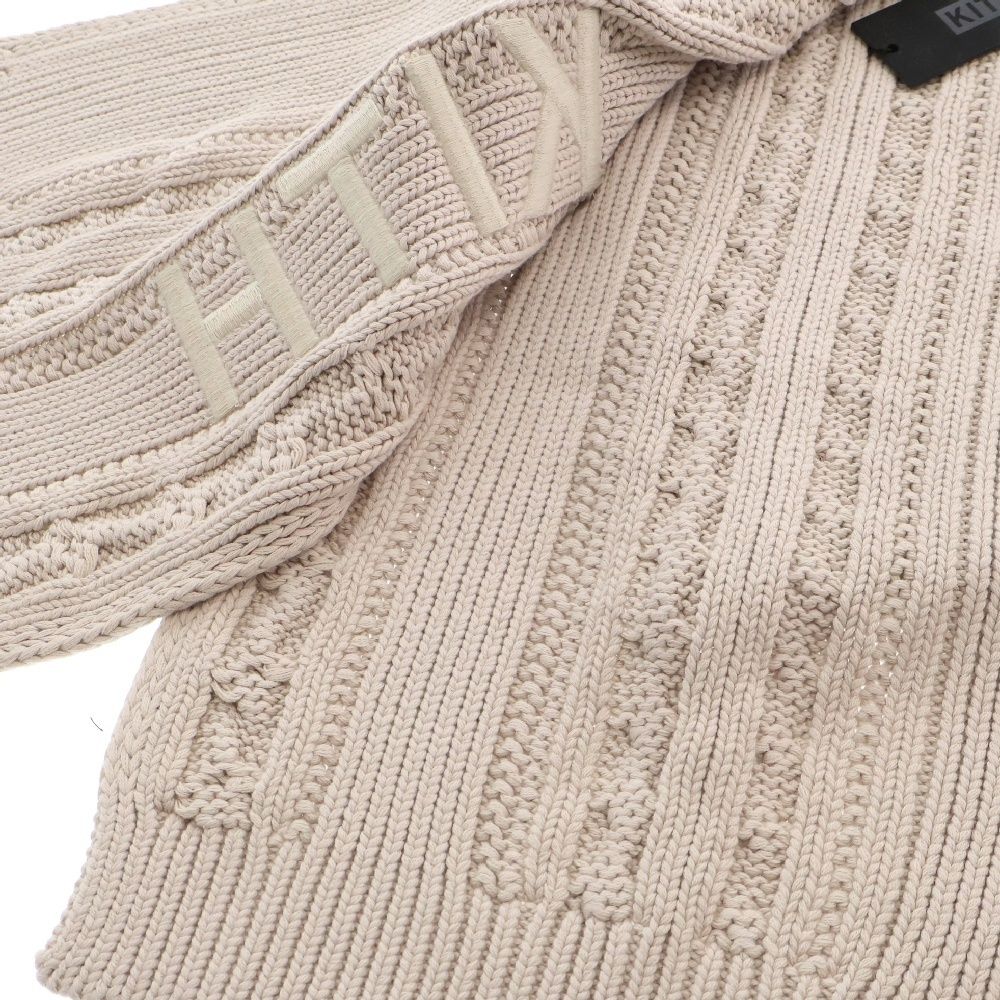 KITH マフラー KITH (キス) WASHED ELSTON KNIT SCARF ロゴ刺繍 ウォッシュ加工