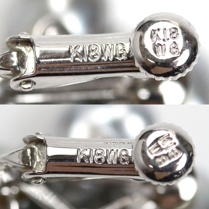 K18 WG 18金 ホワイトゴールド ダイヤモンド イヤリング ダイヤモンド ピアス 0.50カラット 18金ホワイトゴールド K18WG