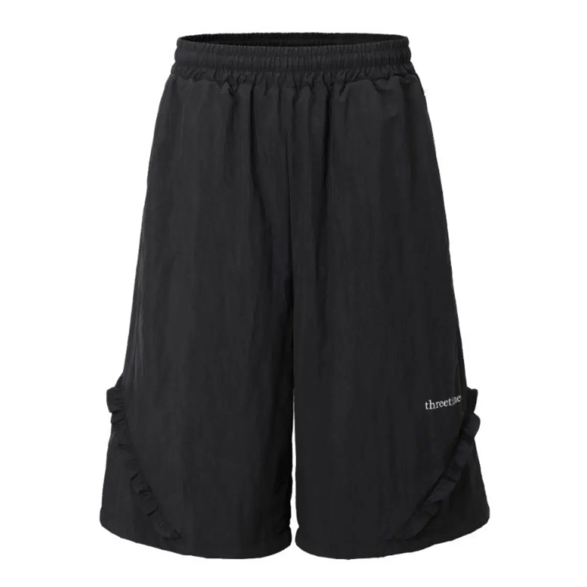 M threetimes スリータイムズ ブルーム トレーニング ショートパンツ 黒 バミューダ パンツ