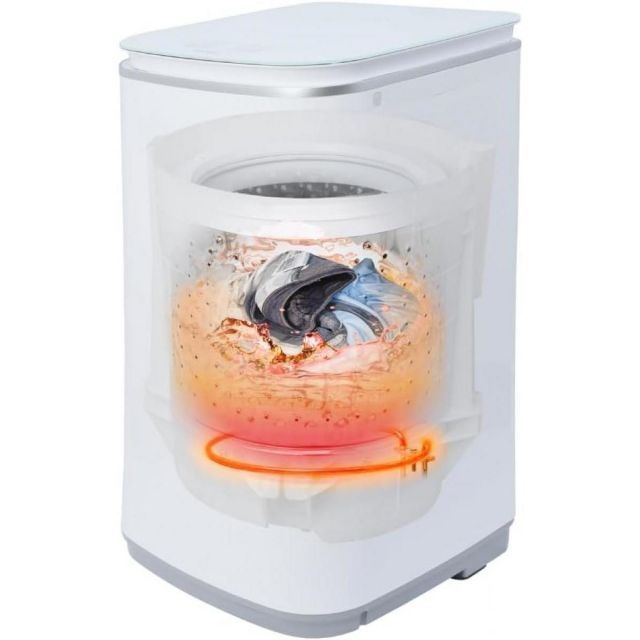 THANKO サンコー タテ型温水 熱水洗濯機 ニオイウォッシュ MHTWSHSWH 部屋干し ニオイ 除菌 洗濯機 小型 全自動洗濯機 家電製品