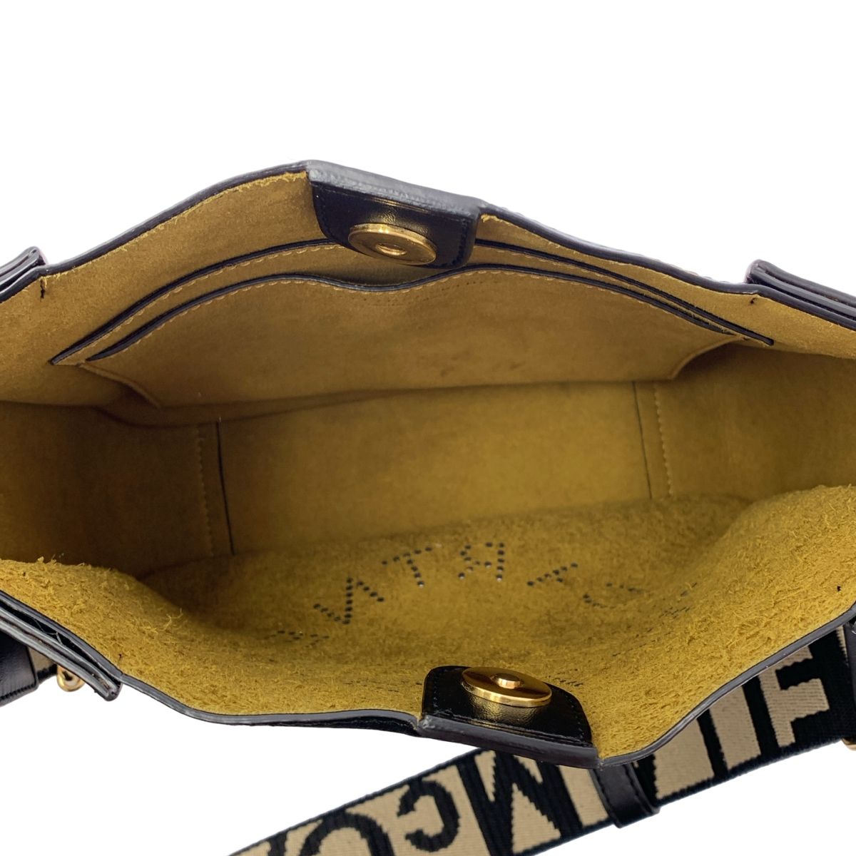 STELLA McCARTNEY ステラマッカートニー レザー パンチングロゴ ショルダーバッグ ブラック レディース DECORATOM_COM_BR