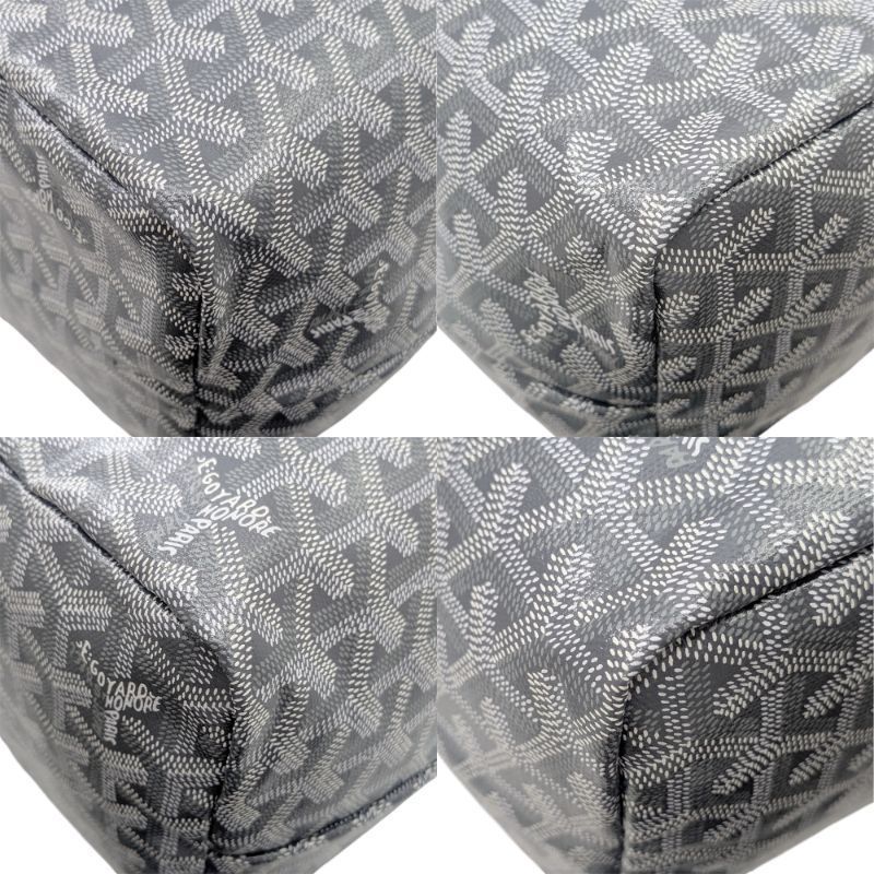 GOYARD ゴヤール サンルイPM PVC グレー トートバッグ