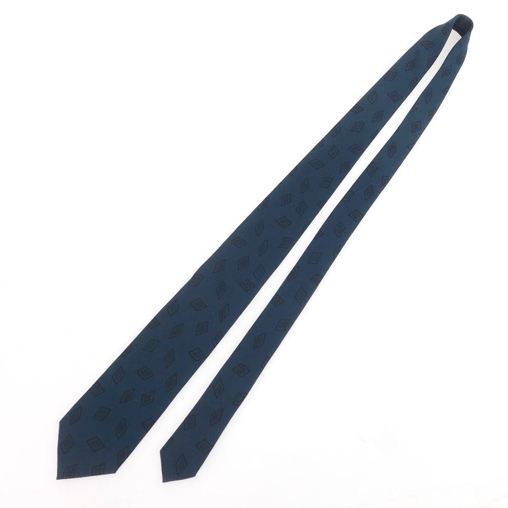 ニッキー nicky ウール 小紋柄ネクタイ ブルーグリーン メンズ