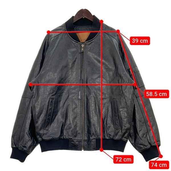 PABLO VINCI Leather bomber レザー ボンバー かわしま PABLO VINCI パブロヴィンチ 24AW レザー ボンバー ジャケット Leather