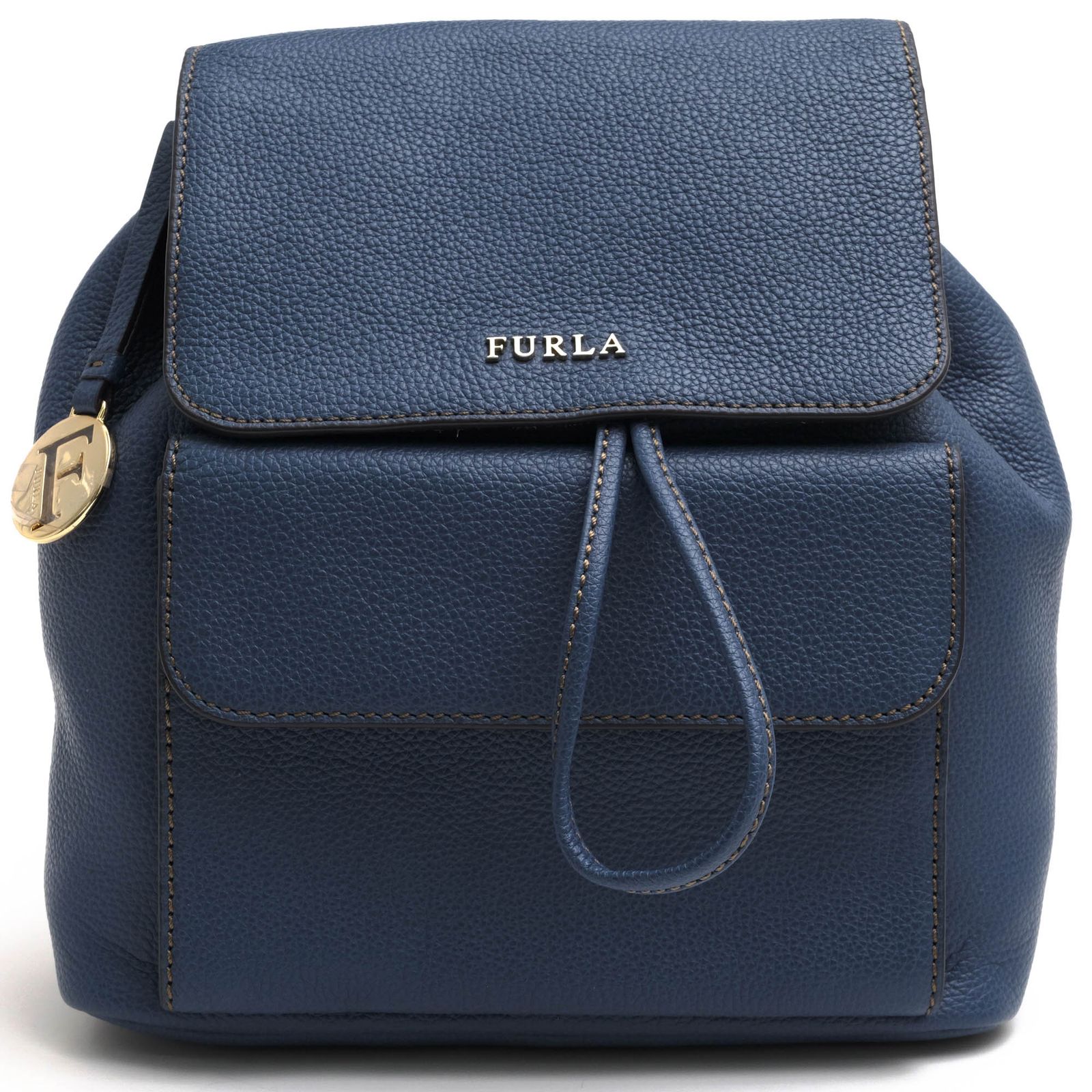 未使用保管品　FURLA ダナエ　レザーリュック　ブラック　レザー　バックパック 超美品】FURLA 黒 レザー リュック