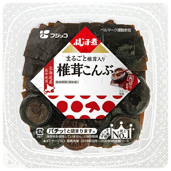 フジッコ ふじっ子煮 椎茸こんぶ 72g×24個入× 2ケース ｜ 惣菜 佃煮 こんぶ ごはんのおとも