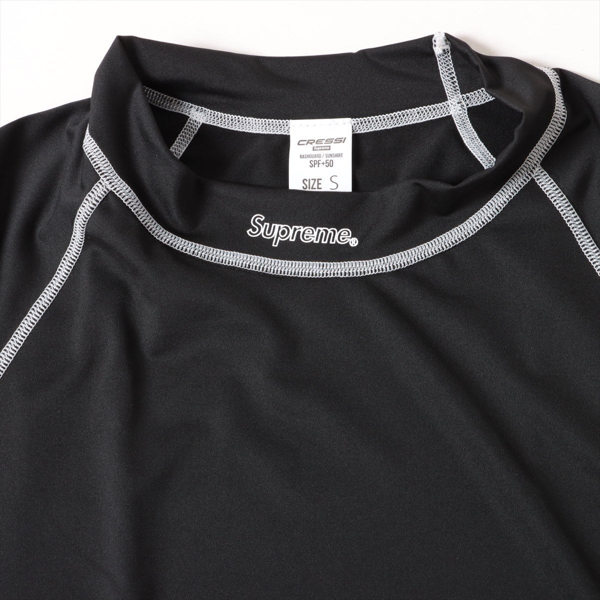 希少】supreme シュプリームスイムウェア黒x白ロゴLサイズ相当