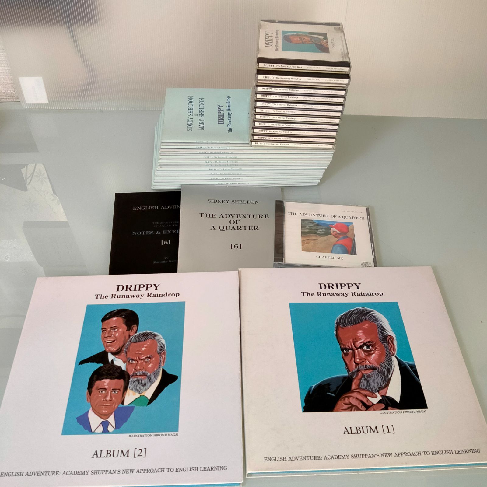 【美品】イングリッシュアドベンチャー　「家出のドリッピー」英語教材1〜12 美品】イングリッシュアドベンチャー 「家出のドリッピー」英語教材1