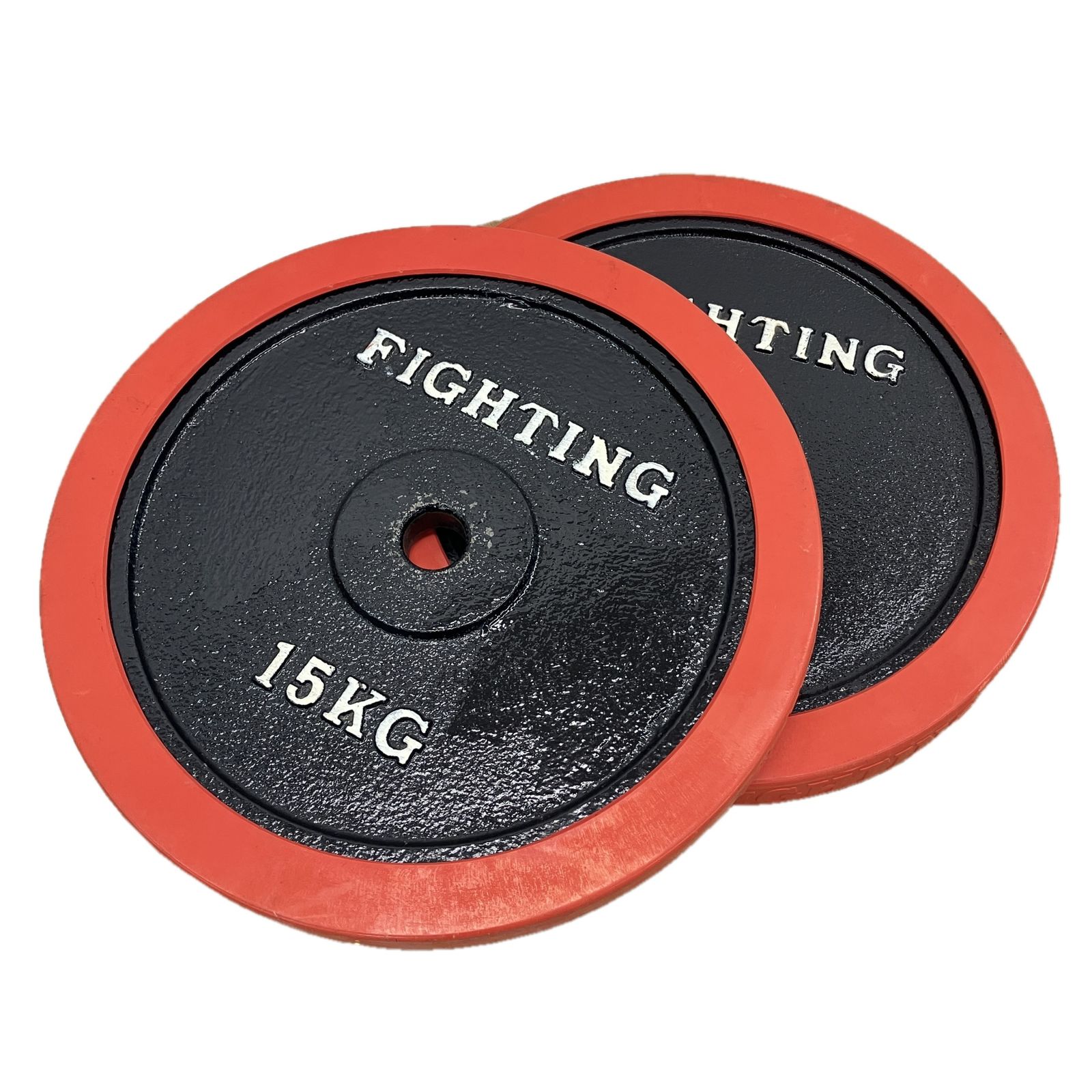 ファイティングロード ダンベル プレート ラバー付き 15KG ×2 筋トレ ダイエット C10530744