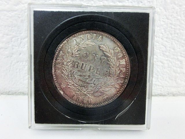 イギリス領インド1ルピー銀貨 India Rupee 1840 PCGS PCGS