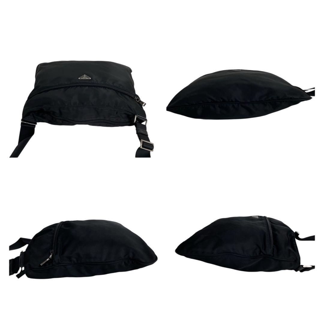 極美品　プラダ　三角ロゴ　ナイロン　メッセンジャー　ショルダーバッグ 4933 価格交渉/質問大歓迎♪】極美品 プラダ 三角ロゴ ナイロン