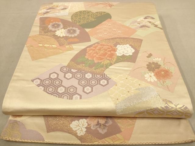 浪平部屋　メルカリ便 平和屋着物◎六通柄袋帯 唐織 正倉院花文 金銀糸 正絹 逸品