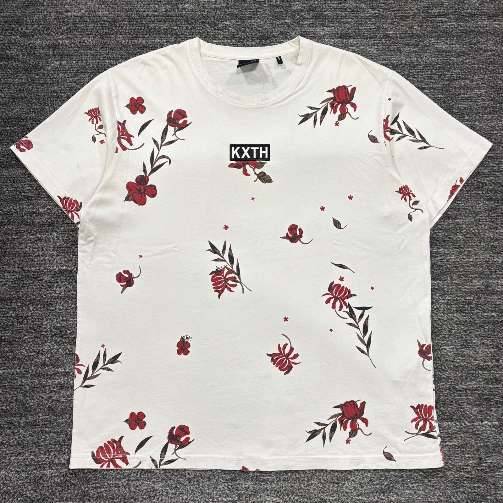 【KITH】KITH&KIN ボタニカルフローラルプリントTシャツ KITH 10周年 Floral Print Tee XXL キス フローラル プリント T