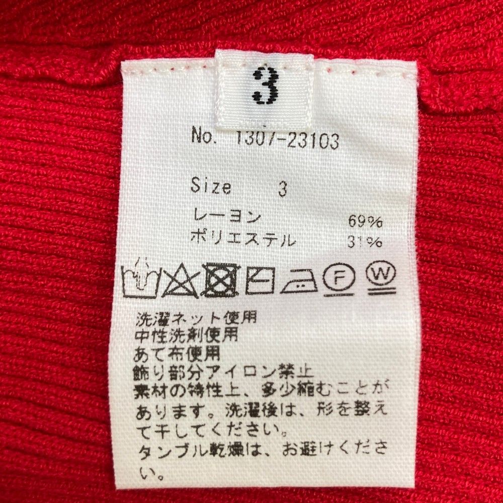 サイズ：3 CPG GOLF シーピージーゴルフ ワンピース レッド系