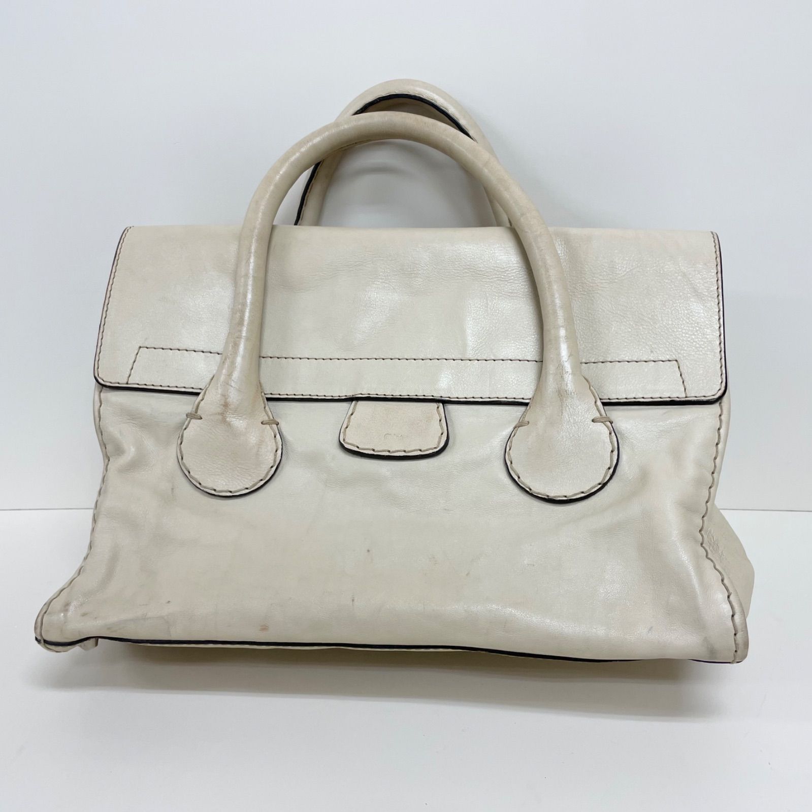 Chloe クロエ ホワイトレザー ハンドバッグ 【公式通販】