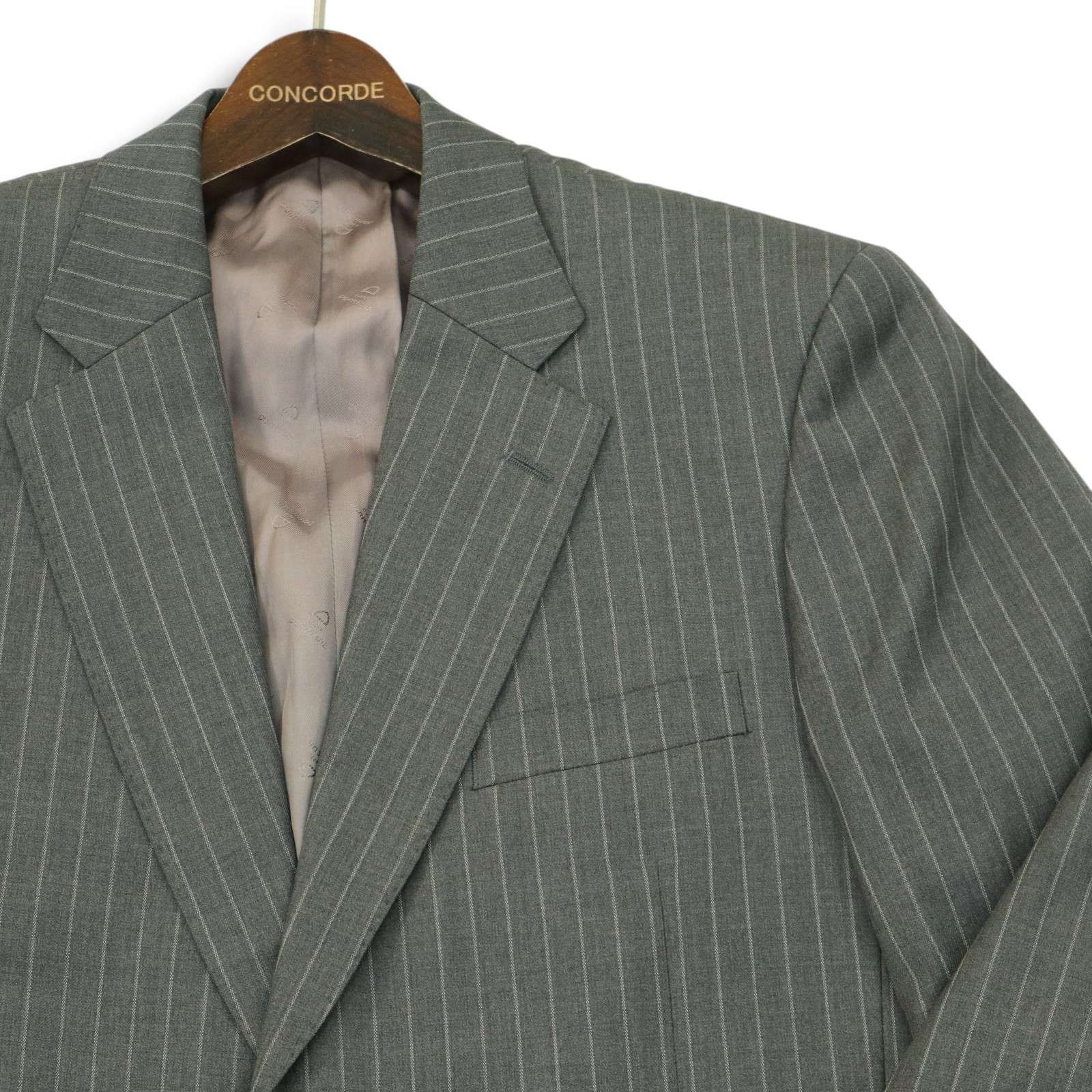 英国 DORMEUIL ドーメル生地☆ AMADEUS 通年 ウール100％ ストライプ